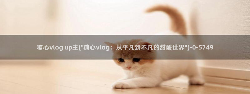 糖心vlog车牌号：糖心vlog up主(\